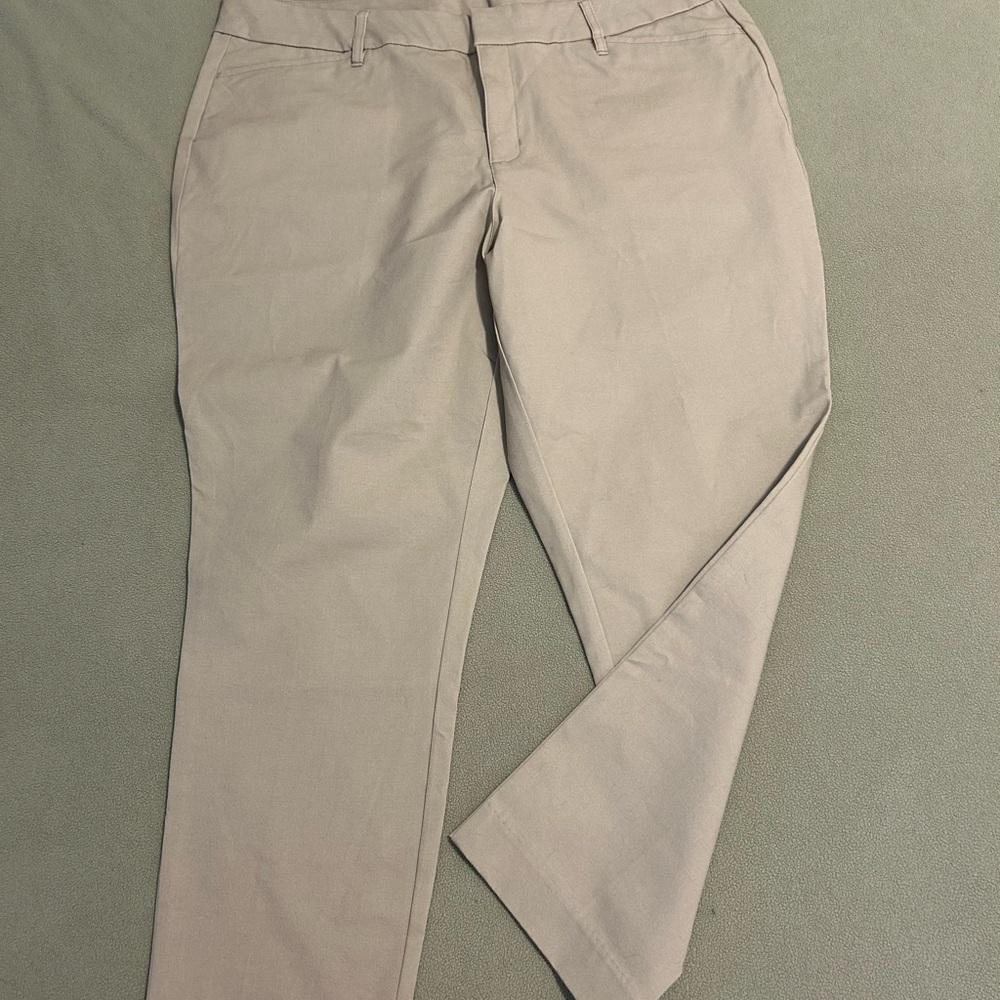 NWT sz 18W Worthington beige Ankle Pants